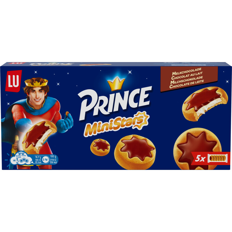 Een afbeelding van LU Prince ministars melkchocolade
