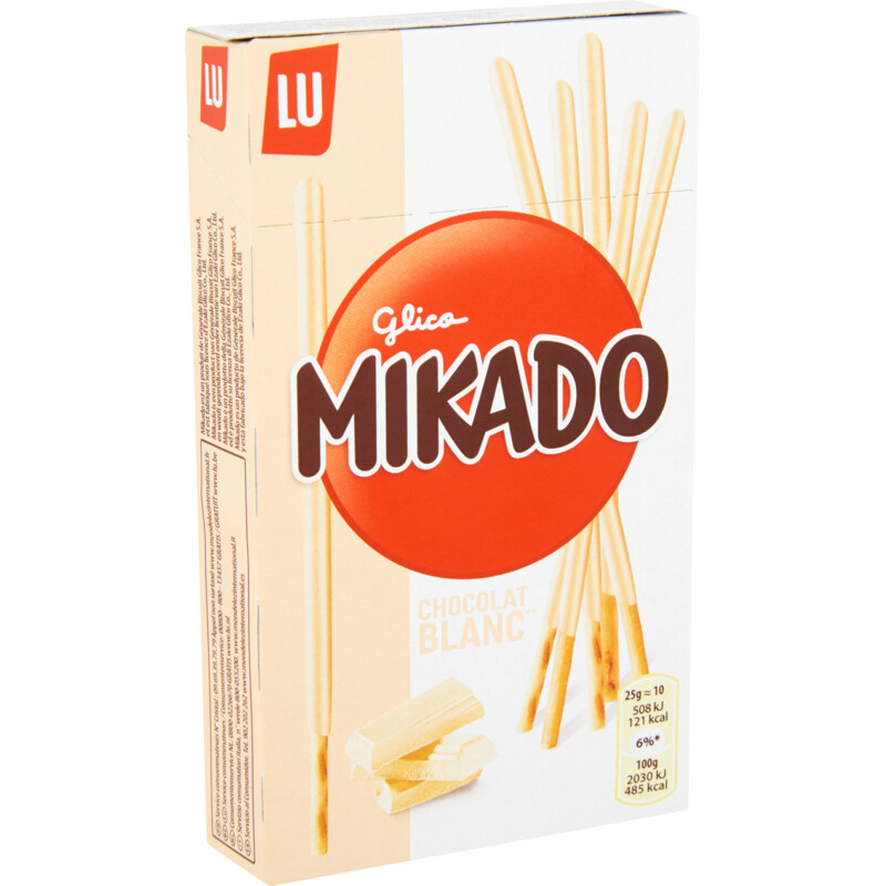 Een afbeelding van LU Mikado witte chocolade