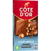 Een afbeelding van Côte d'Or Reep melk gekarameliseerde amandelen