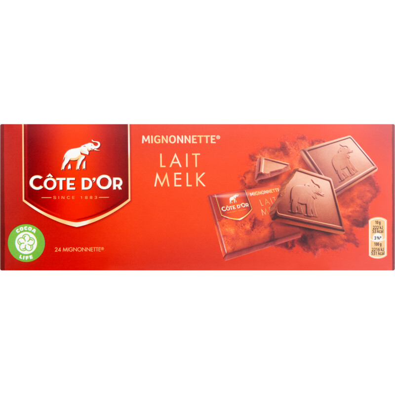 Een afbeelding van Côte d'Or Mignonnette chocolaatjes melk bel