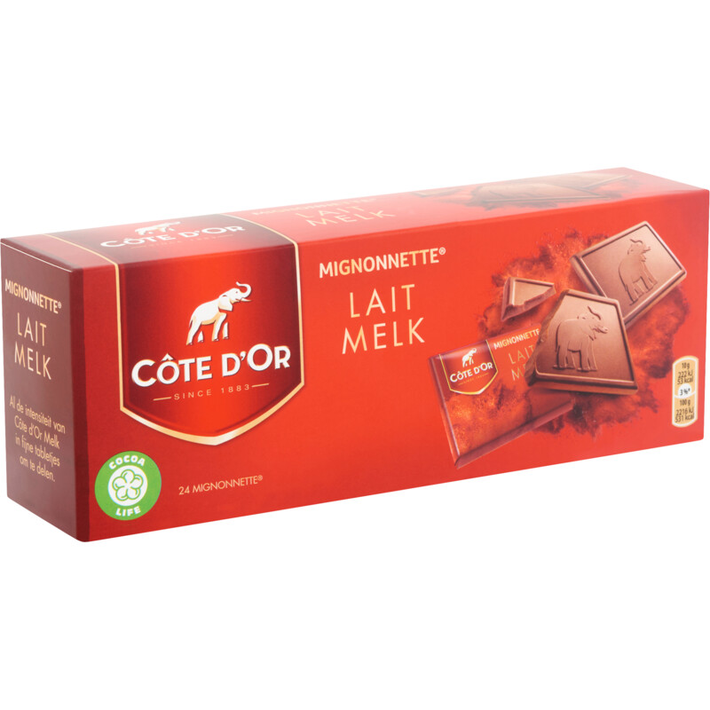 Een afbeelding van Côte d'Or Mignonnette chocolaatjes melk bel