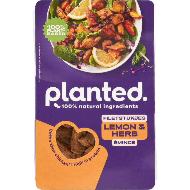 Een afbeelding van Planted Filetstukjes lemon & herb