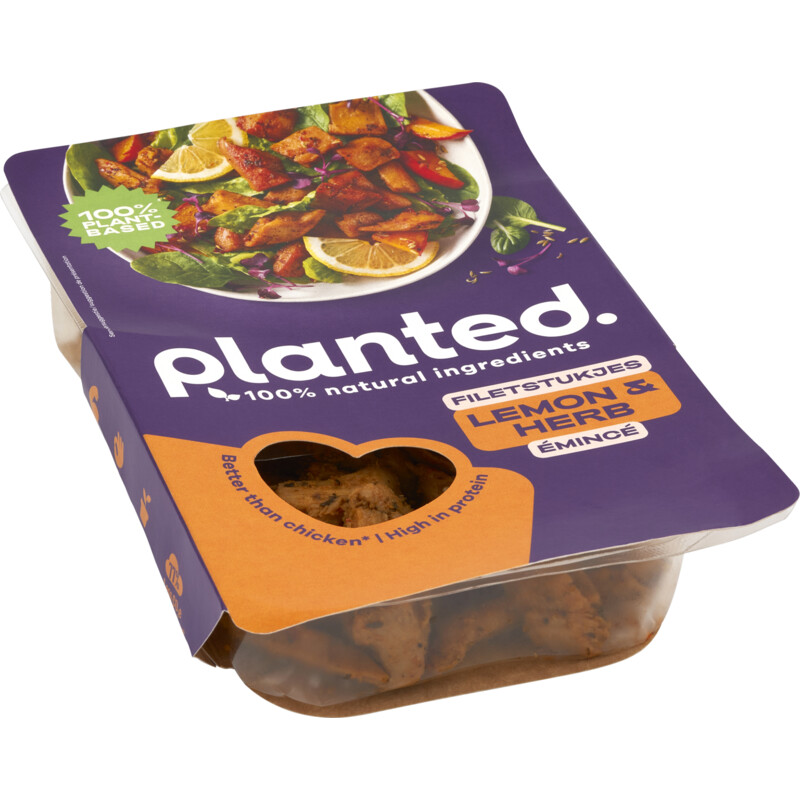 Een afbeelding van Planted Filetstukjes lemon & herb