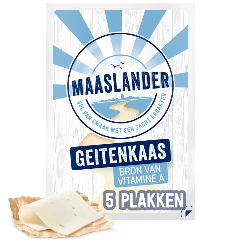 Maaslander Maaslander jong belegen geitenkaas plak