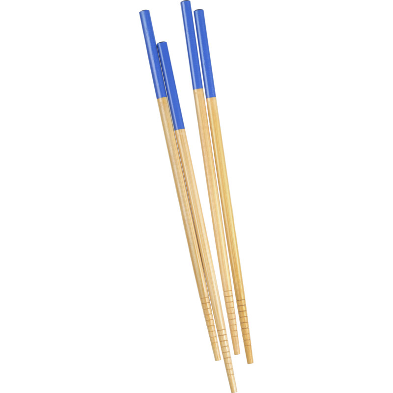 Een afbeelding van AH Set eetstokjes blauw