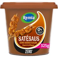 Een afbeelding van Remia Satésaus zero added sugar kant & klaar