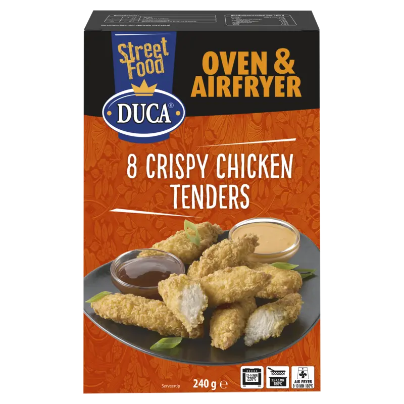 8 crispy chicken tenders