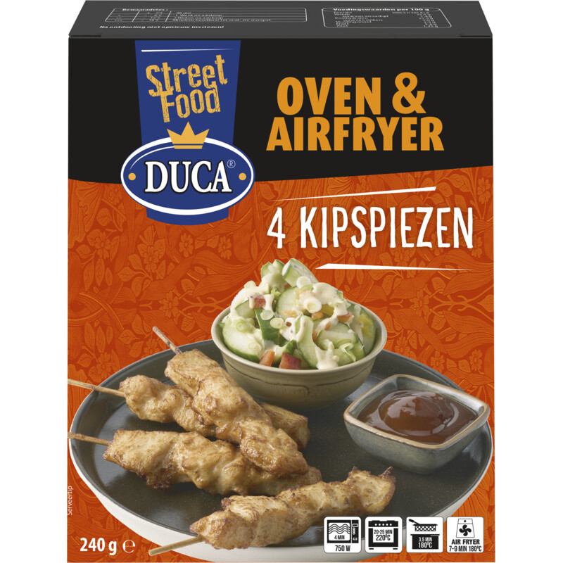 Een afbeelding van Duca 4 kipspiezen