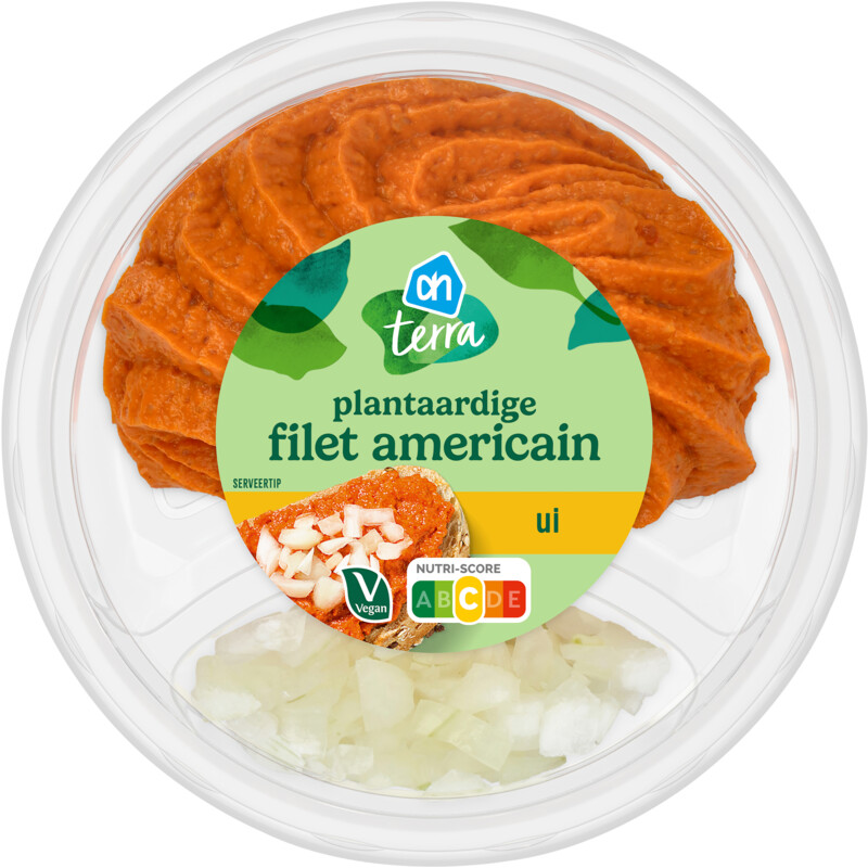Een afbeelding van AH Terra Plantaardige filet americain ui