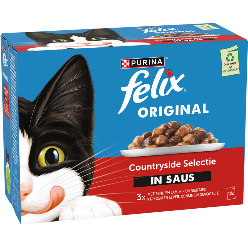 Een afbeelding van Felix Original gevogelte selectie in saus