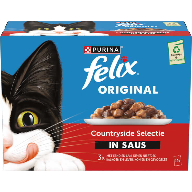 Een afbeelding van Felix Original gevogelte selectie in saus