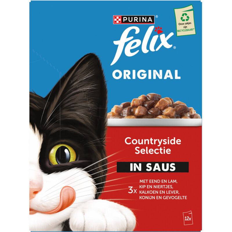 Een afbeelding van Felix Original gevogelte selectie in saus