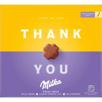 Een afbeelding van Milka Thank you pralines melk créme