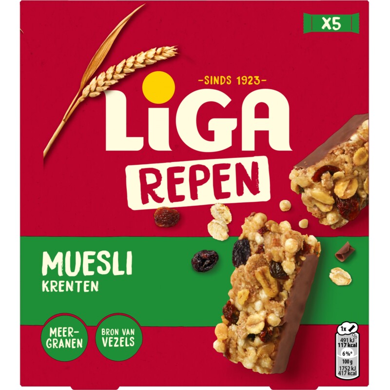 Een afbeelding van Liga Repen muesli krenten
