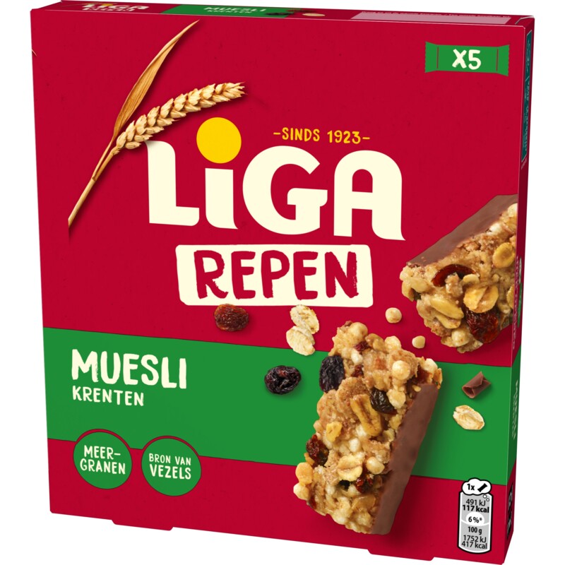 Een afbeelding van Liga Repen muesli krenten
