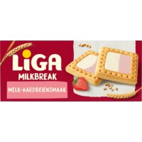 Een afbeelding van Liga Milkbreak melk-aardbeiensmaak