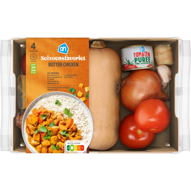 Een afbeelding van AH Indiase butter chicken verspakket