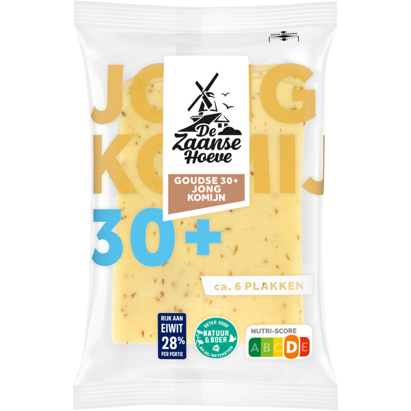 Een afbeelding van De Zaanse Hoeve Jong komijn 30+ plakken