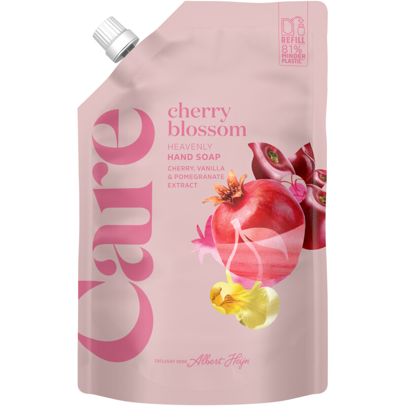 Een afbeelding van Care Cherry blossom hand soap refill