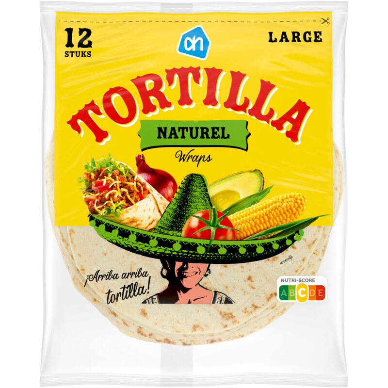 Een afbeelding van AH Tortilla naturel wraps