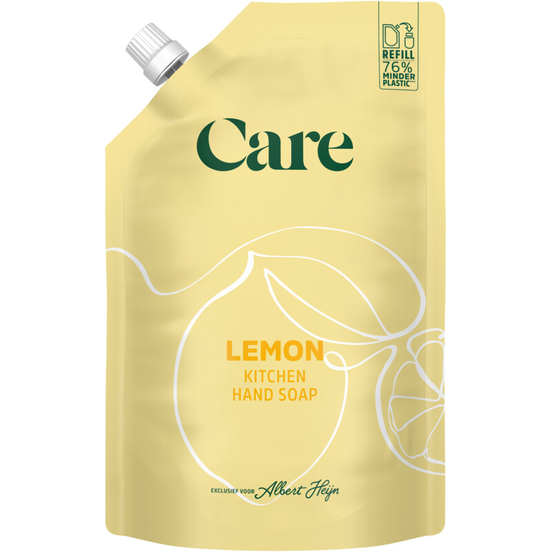 Een afbeelding van Care Lemon kitchen hand soap refill