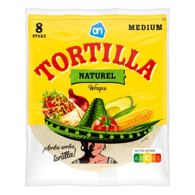 pdp-image-AH Tortilla naturel wraps medium 8 stuks
