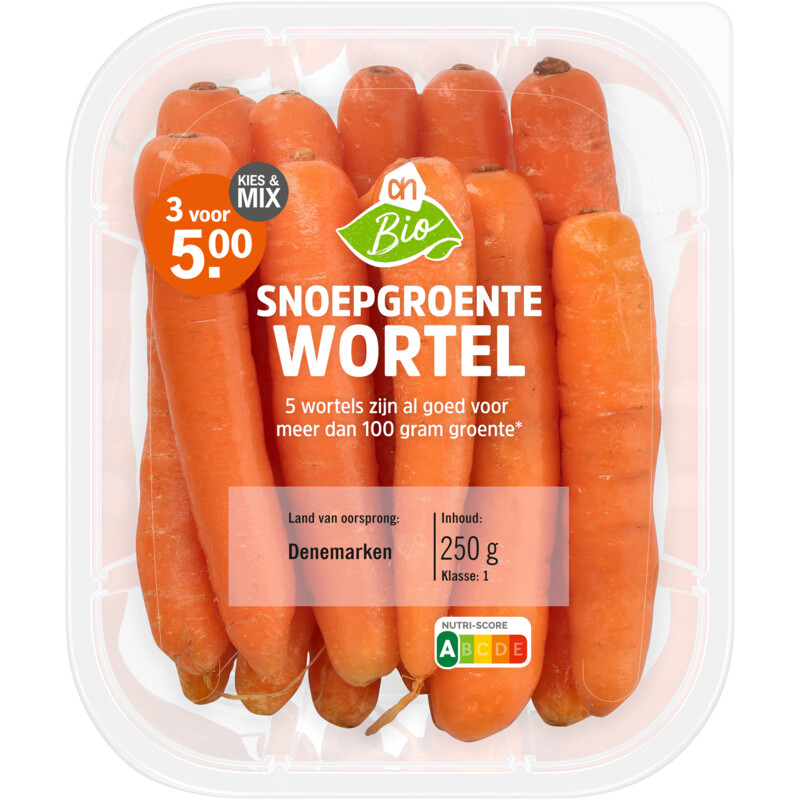 Een afbeelding van AH Biologisch Snoepgroente wortel