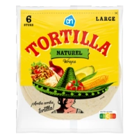 AH Tortilla naturel wraps large 6 stuks