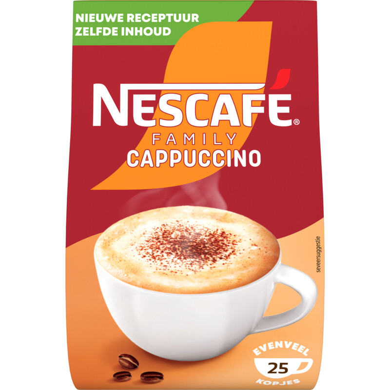 Een afbeelding van Nescafé Cappuccino family oploskoffie