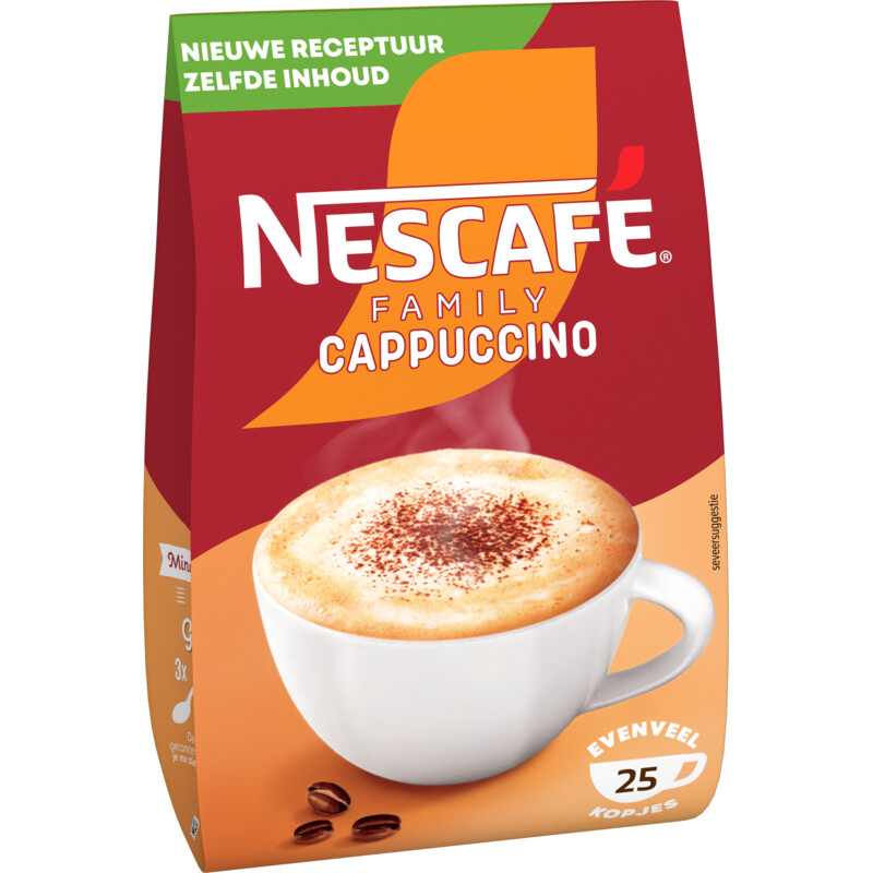 Een afbeelding van Nescafé Cappuccino family oploskoffie