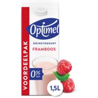 Een afbeelding van Optimel Drinkyoghurt framboos voordeelpak