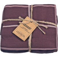 Een afbeelding van DDDDD Keukenset ruit bordeaux