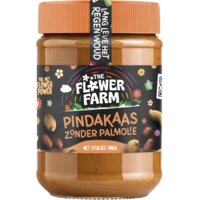 Een afbeelding van Flower Farm Pindakaas zonder palmolie met stukjes