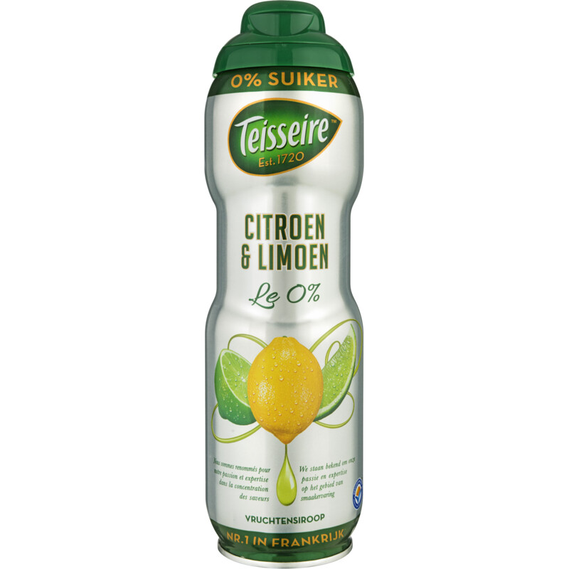Een afbeelding van Teisseire 0% suiker citroen limoen