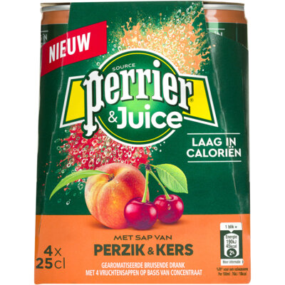 pdp-image-Perrier & Juice Perzik-Kers 4x25CL BEL