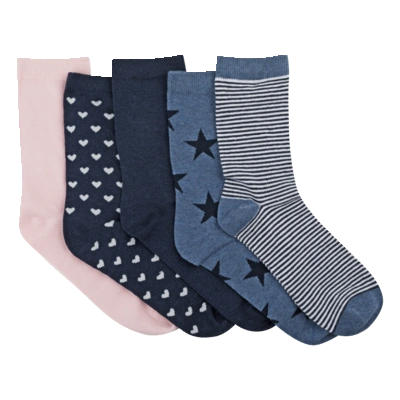 pdp-image-AH Dames sok 5pack blauw 39-41