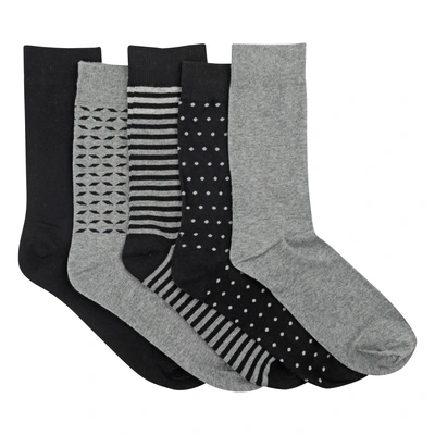pdp-image-AH Heren sok 5pack zwart dessin 43-46