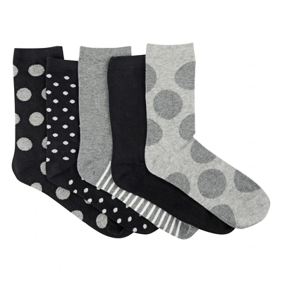 pdp-image-AH Dames sok 5pack grijs zwart 39-41