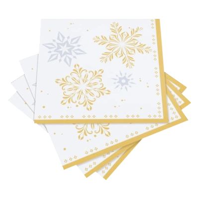 pdp-image-AH servet 24x24cm  Elegant snowflakes