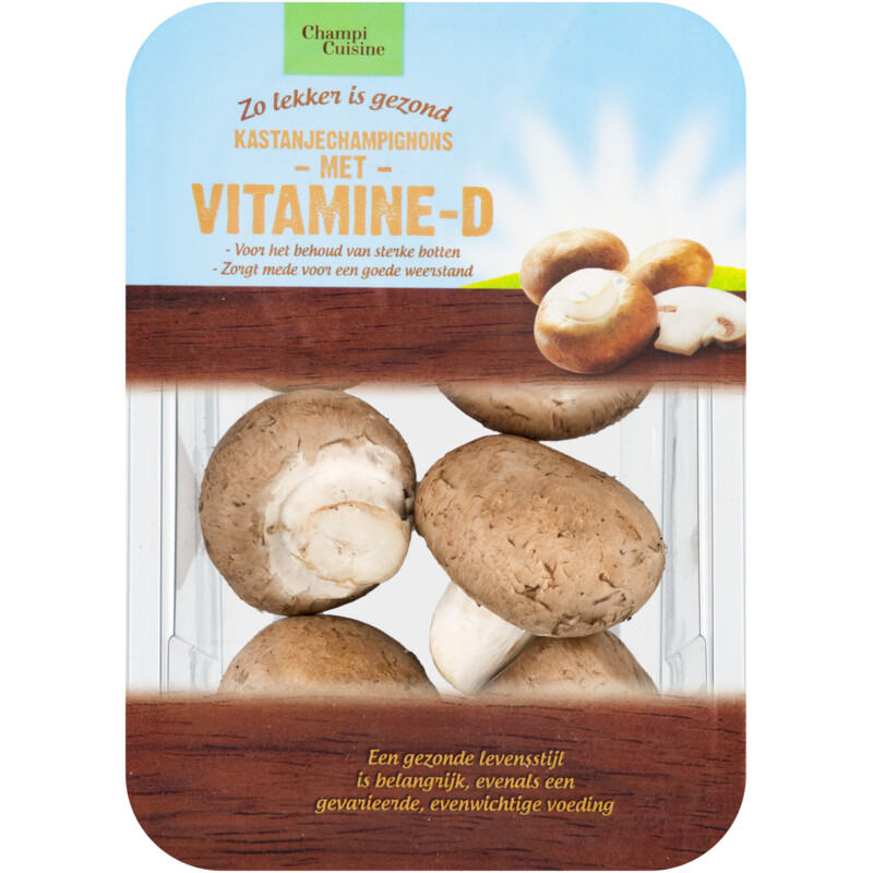 Een afbeelding van Champi Cuisine Vitamine D kastanje champignons