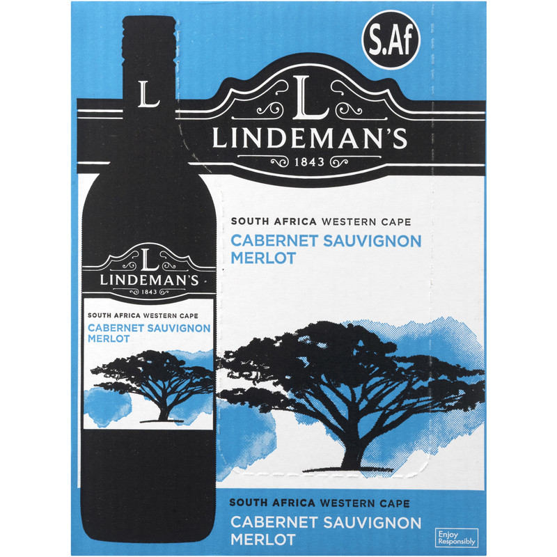 Een afbeelding van Lindeman's South Africa cabernet merlot doos