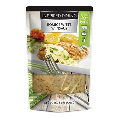 pdp-image-Inspired Dining Classic cr white wine pour over sauce