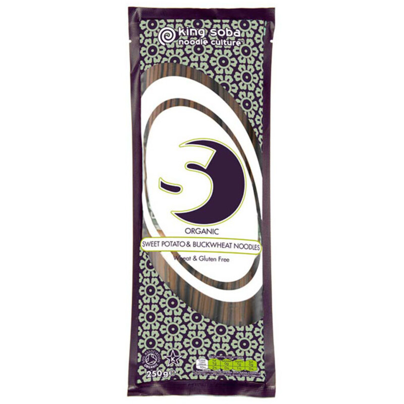 Een afbeelding van King Soba Sweet potato buckw noodle bio
