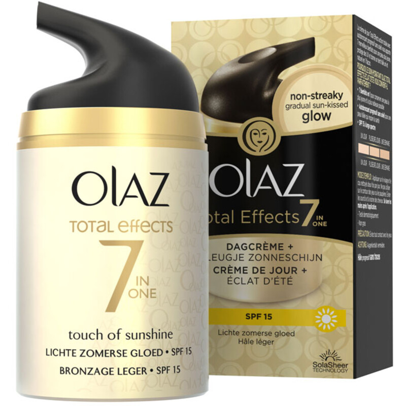 Een afbeelding van Olay Total effects dagcrème + zonbruiner