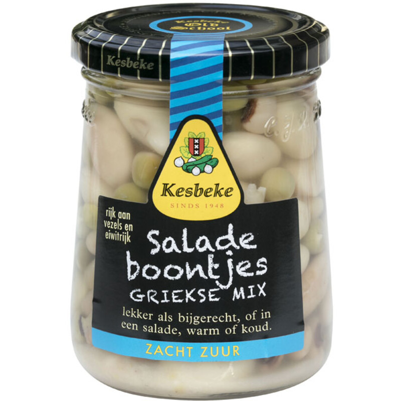 Een afbeelding van Kesbeke Saladeboontjes griekse mix
