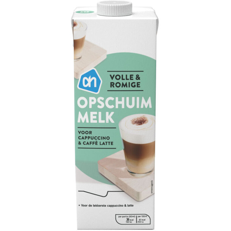 AH Opschuimmelk voor cappuccino reserveren Albert Heijn