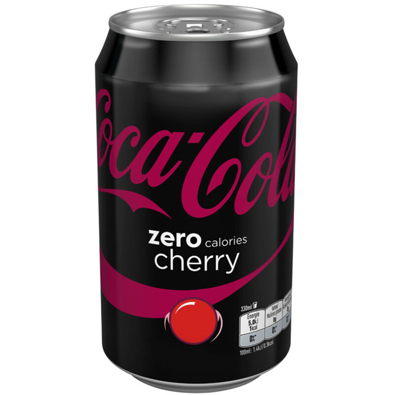 Een afbeelding van Coca-Cola Coca cola zero cherry bl