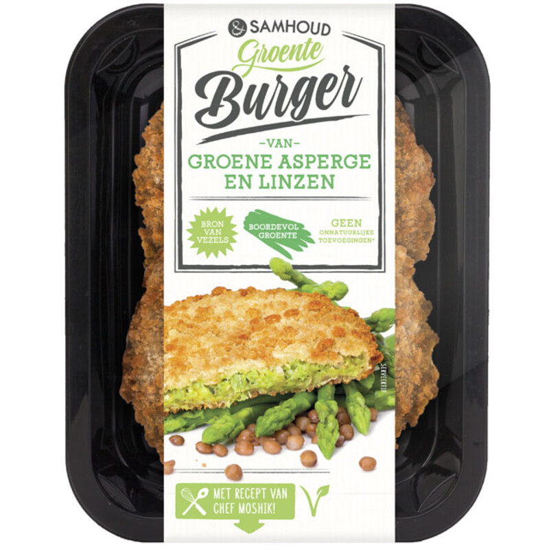 Een afbeelding van &samhoud Aspergeburger