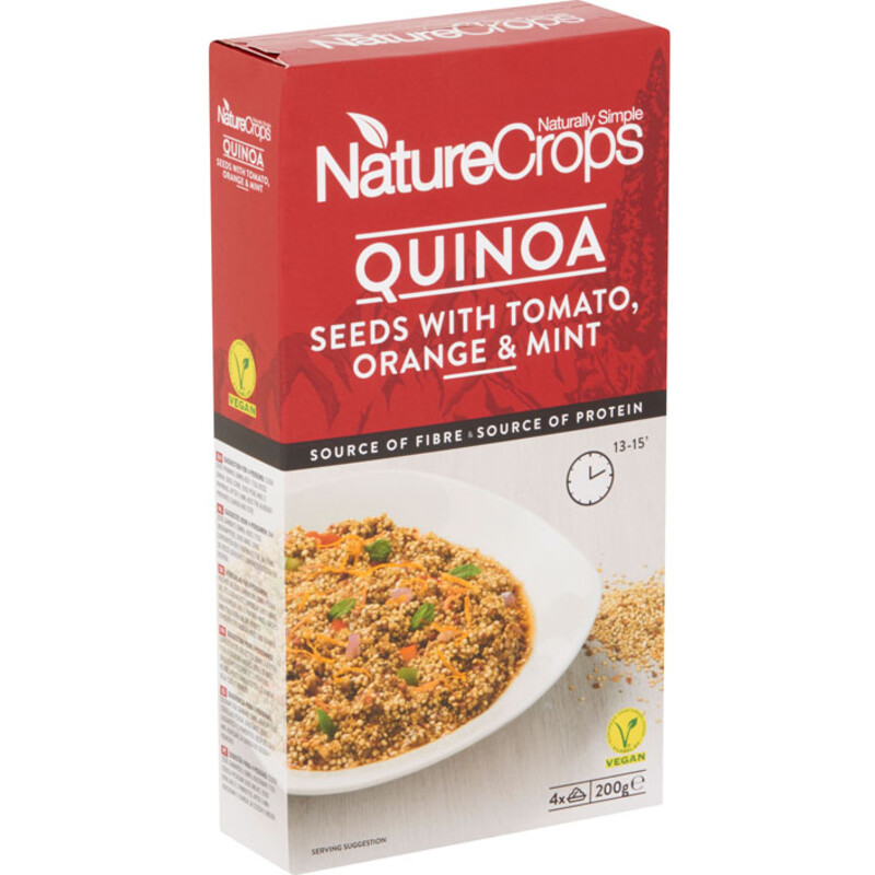 Een afbeelding van NatureCrops Quinoa with Tomato, Orange & Mint