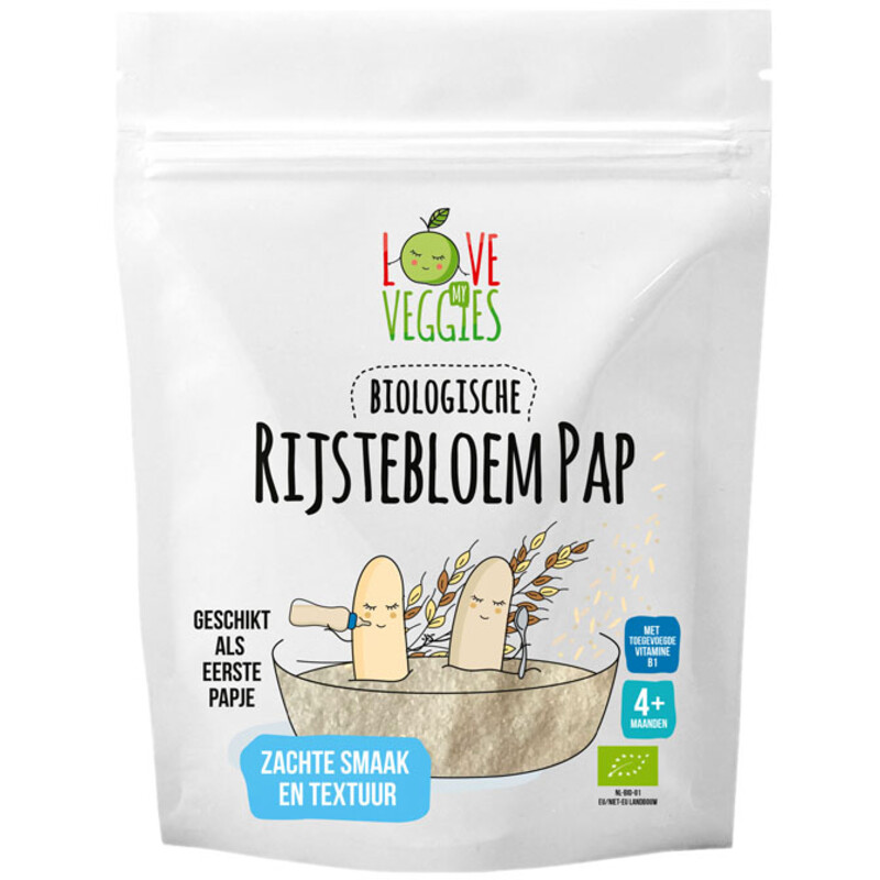 Love my veggies Lmv rijstebloem pap 4m bestellen | Albert Heijn